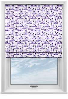 Royal Realm, Lavender - Roman Blind